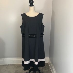 Calvin Klein Grey Sleeveless Dress 18W